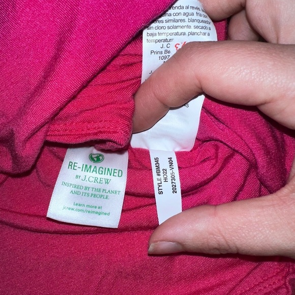 🎀 J.Crew Pink Velvet Tie Wrap Top (Re-Imagined Collection) – XXS 🎀 - Picture 5 of 9
